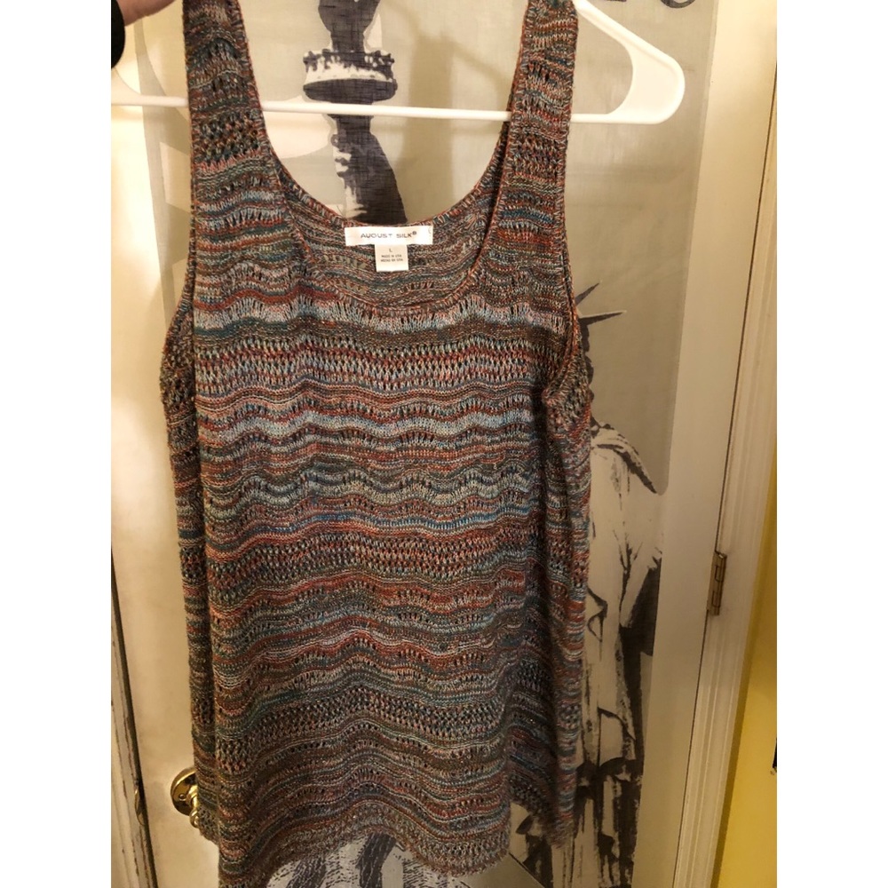 August Silk tank in Large